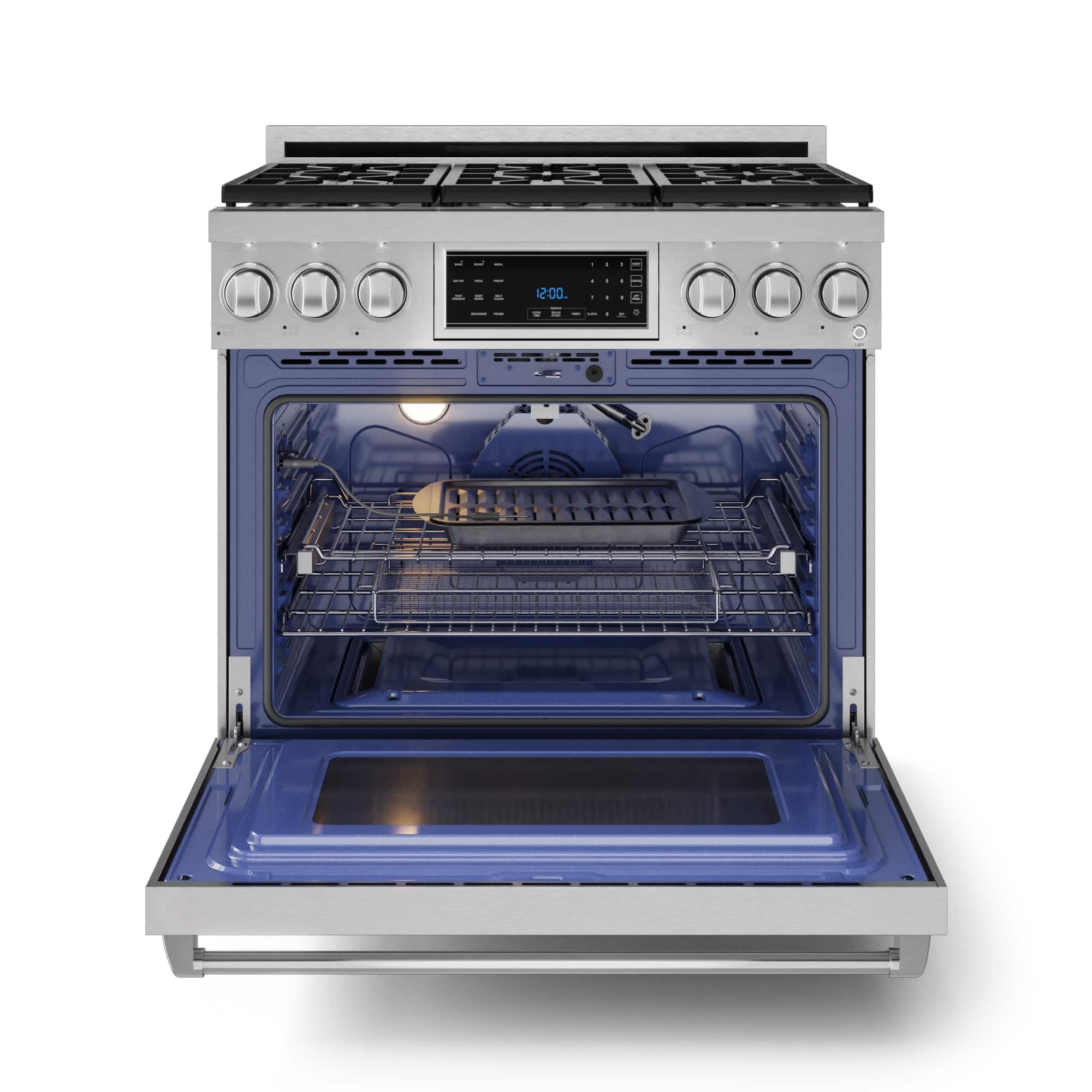 Alt View 11. Thor Kitchen - Gordon Ramsay Series by Thor Kitchen 6.0 Cu. Ft Freestanding Gas Range - Stainless Steel.