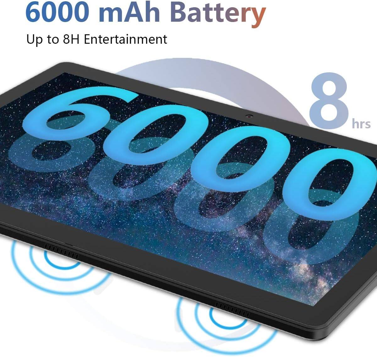 6000 mAh Battery, Up to 8H Entertainment, 8 hrs, 6000 000000000