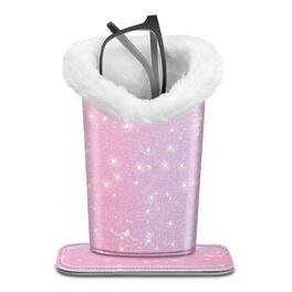 Kitcheniva - PU Leather Plush Lined Eyeglasses Protective Cover Holder Magnetic Stand Desk Organizer - Fantasy Ombre
