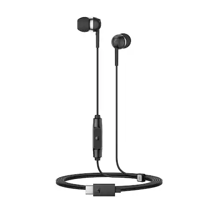 Front. Sennheiser - Sennheiser CX 80U WIRED IN-EAR Headphones - Black.