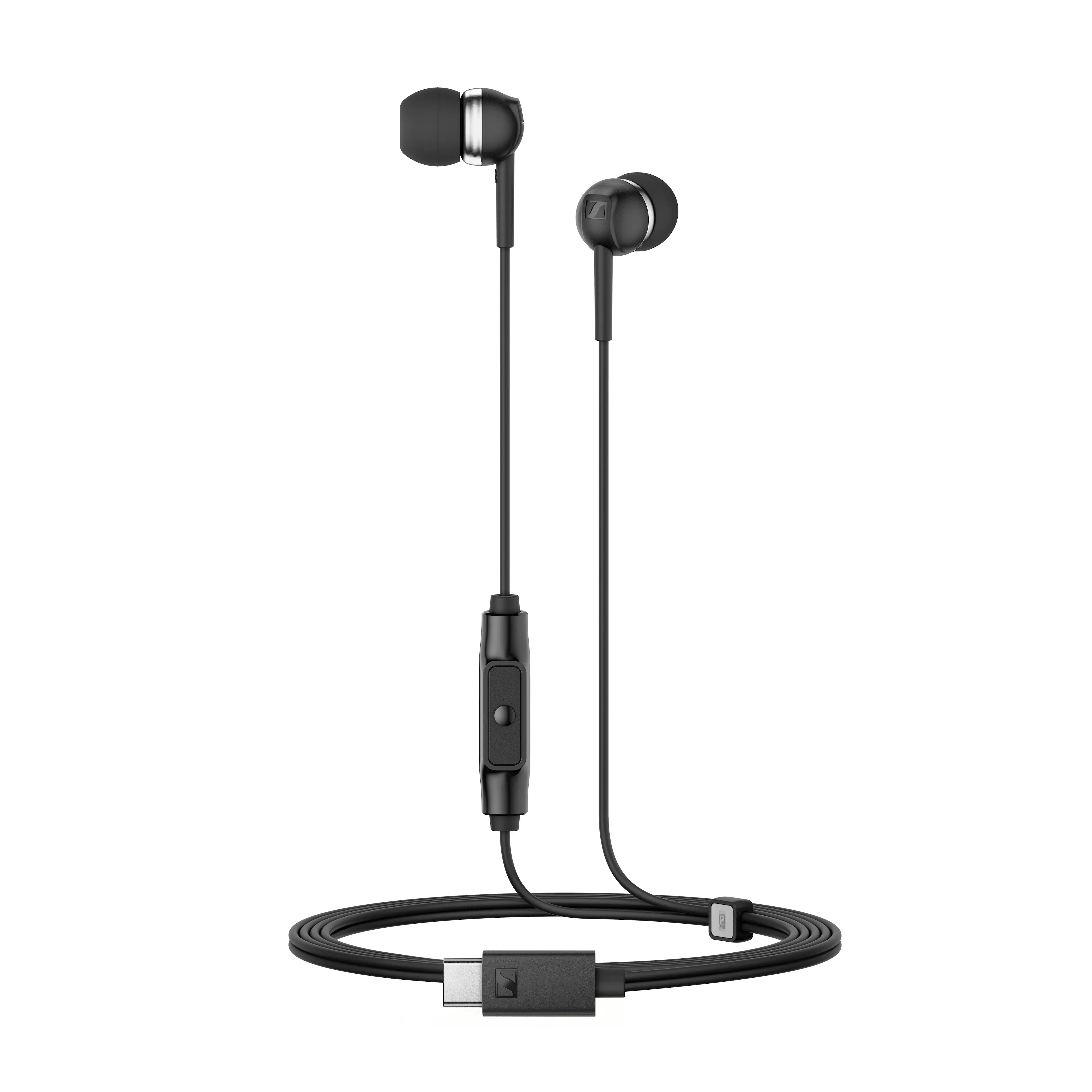 Front. Sennheiser - Sennheiser CX 80U WIRED IN-EAR Headphones - Black.