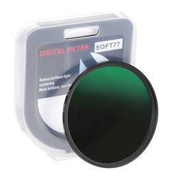 Unique Bargains - 77mm Mist Filter, Dreamy Soft Diffusion Fog Effect Slim Optical Glass with Lens Cap for Vlog