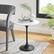 Front. Modway - Lippa Round Artificial Marble Side Table - Black White.