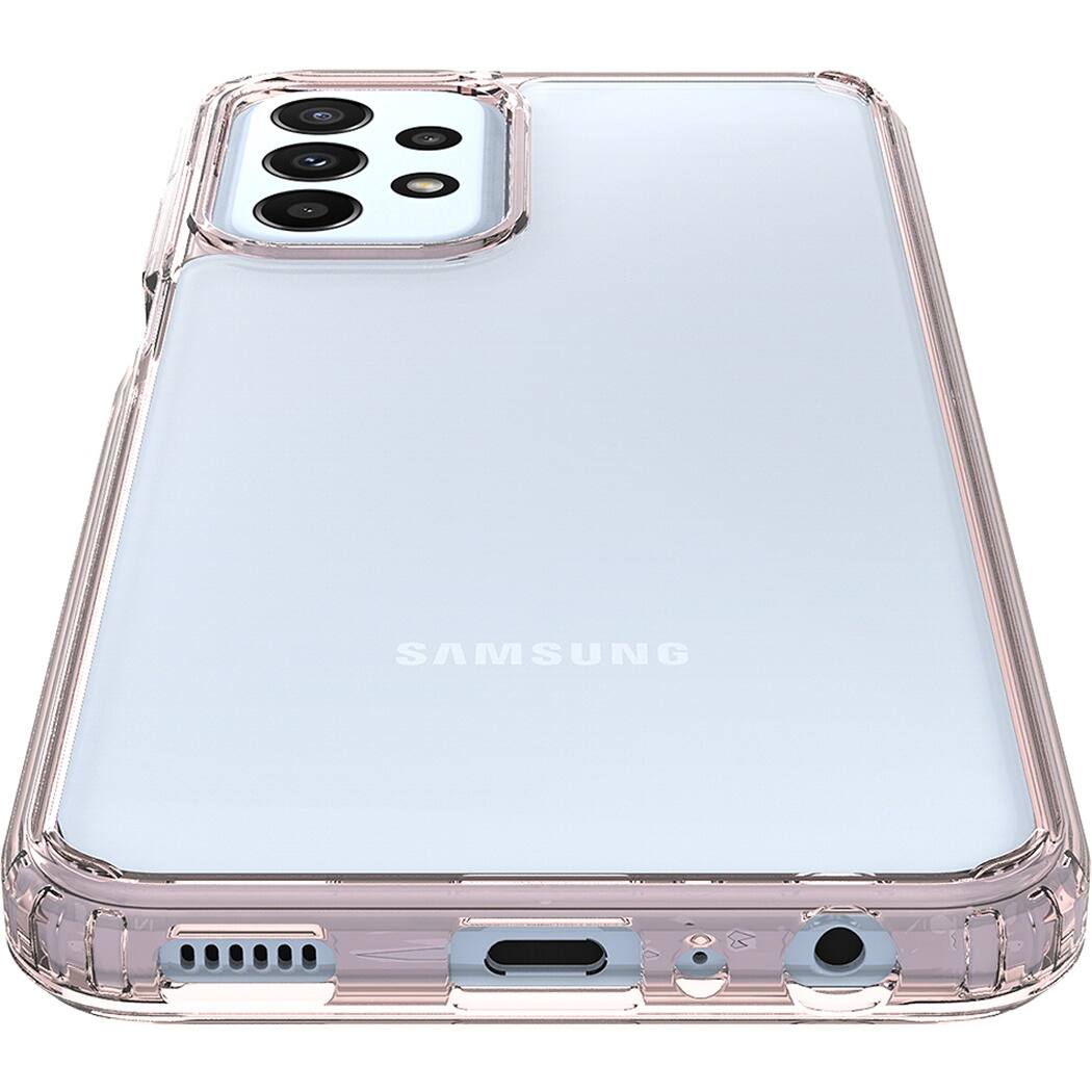 Alt View 13. SaharaCase - Hybrid-Flex Hard Shell Case for Samsung Galaxy A23 5G - Clear/Rose Gold.