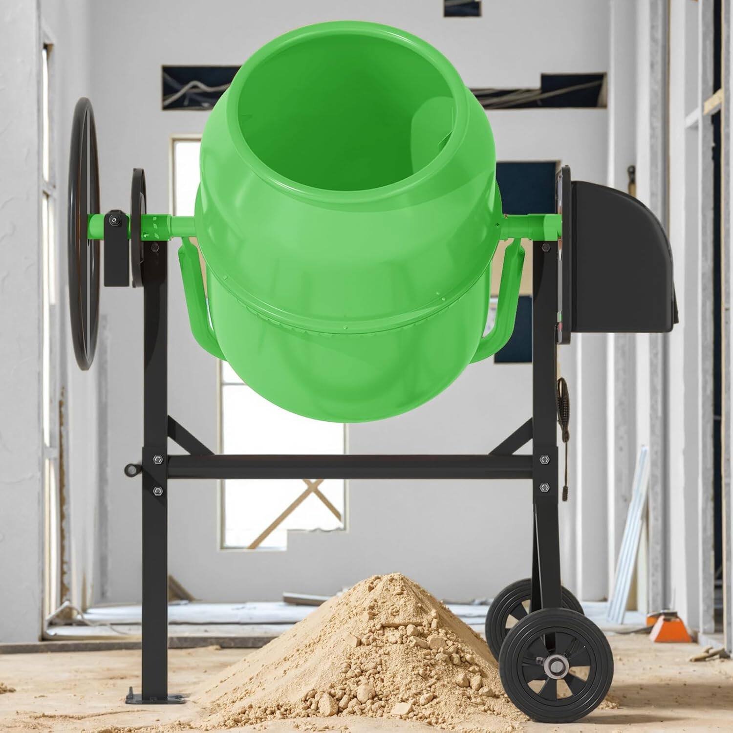 Alt View 1. Circus Cirle - 4.5 Cu.Ft. Electric Cement Mixer.