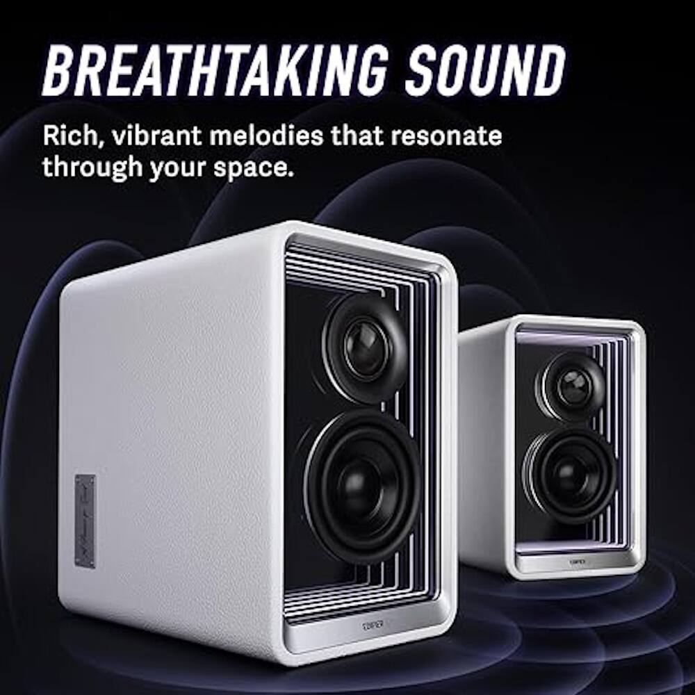 BREATHTAKING SOUND Rich, vibrant melodies that resonate through your space.