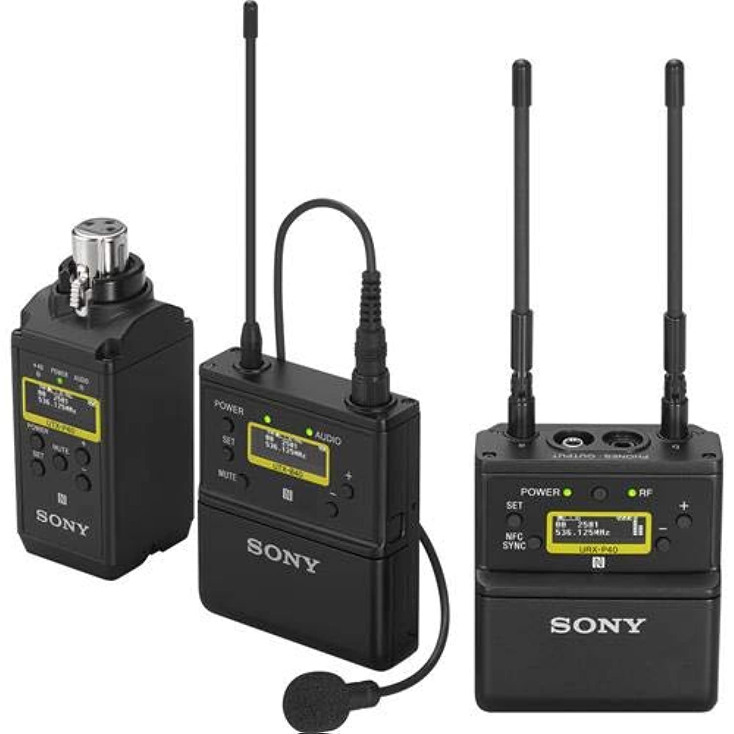 SONY  
POWER SET AUDIO  
MUTE GI SONY  
POWER RF SET 2581 536.125MHz NFC SYNC NI SONY