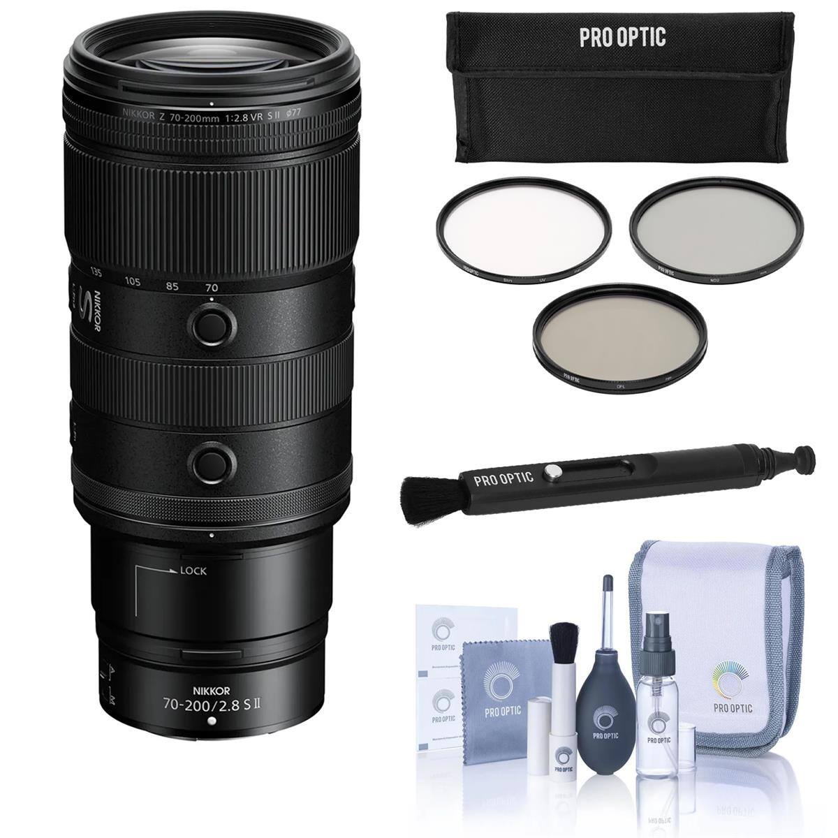 PRO OPTIC  
NIKKOR Z 70-200mm 1:2.8 VR S II 077  
135 NIKKOR  
105  
85  
70  
PRO OPTIC  
LOCK  
PRO OPTIC  
NIKKOR 70-200/2.8 S II  
PROOPTIC  
PRO OPTIC  
PRO OPTIC  
PRO OPTIC  
PROOPTIC  
PRODUCE  
161065