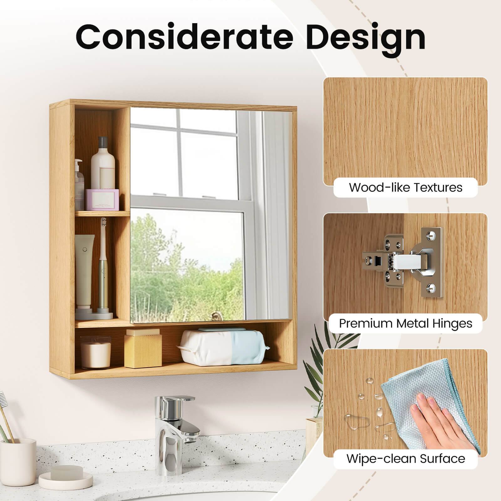 Considerate Design  
Wood-like Textures  
Premium Metal Hinges  
Wipe-clean Surface