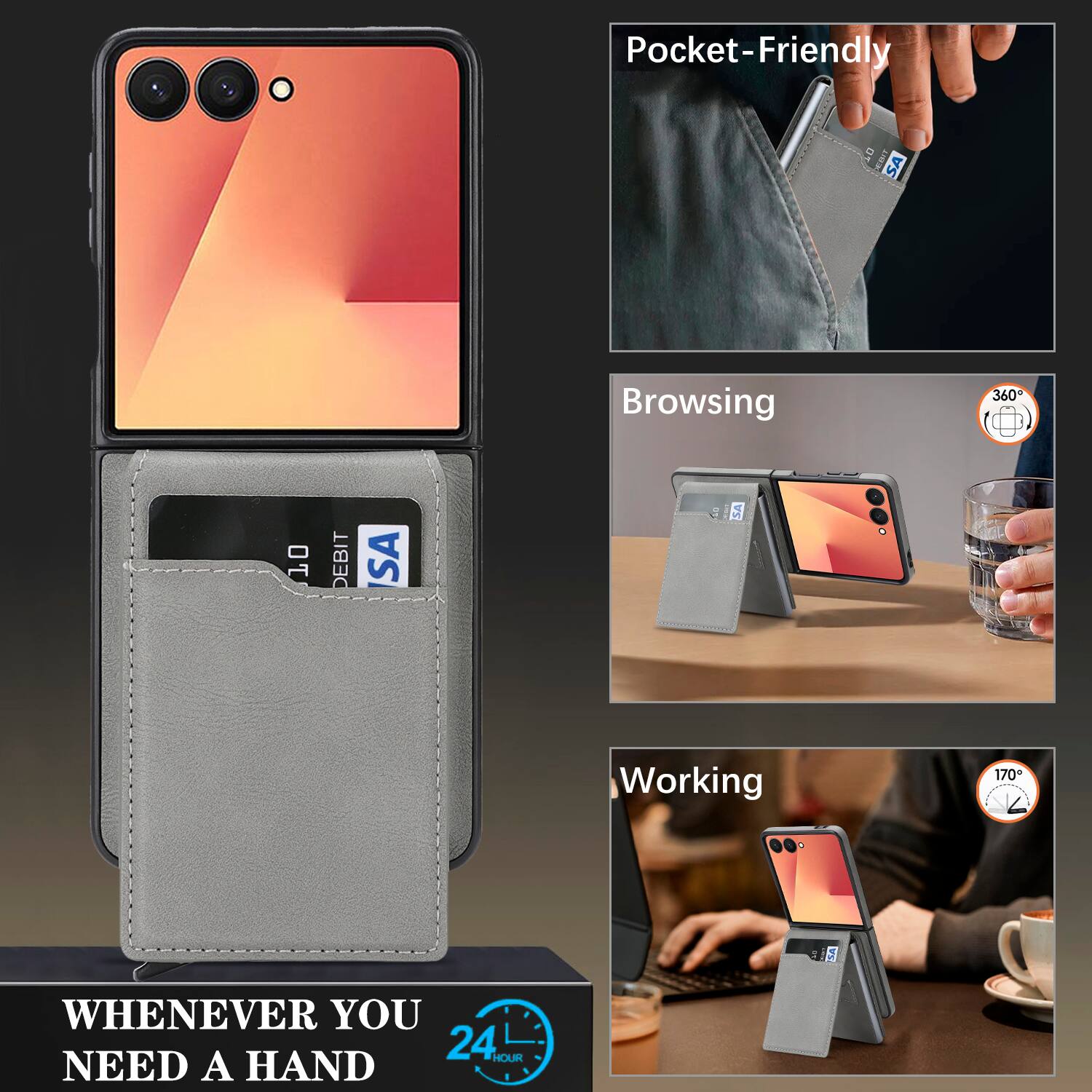 Pocket-Friendly  
Browsing 360  
Working 170  
WHENEVER YOU NEED A HAND  
24 HOUR