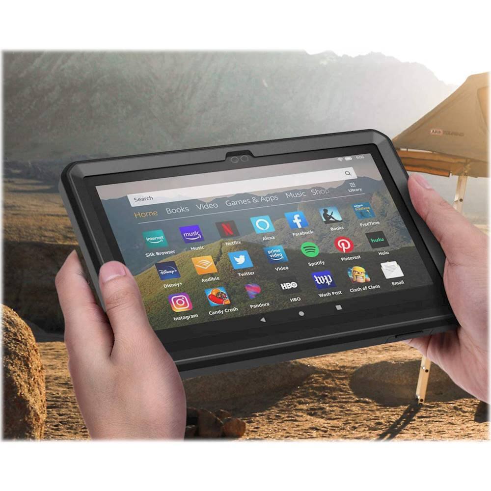 Alt View 17. SaharaCase - Defense Protection Case for Amazon Fire HD 8 and Fire HD 8 Plus (2022-2024) - Black.