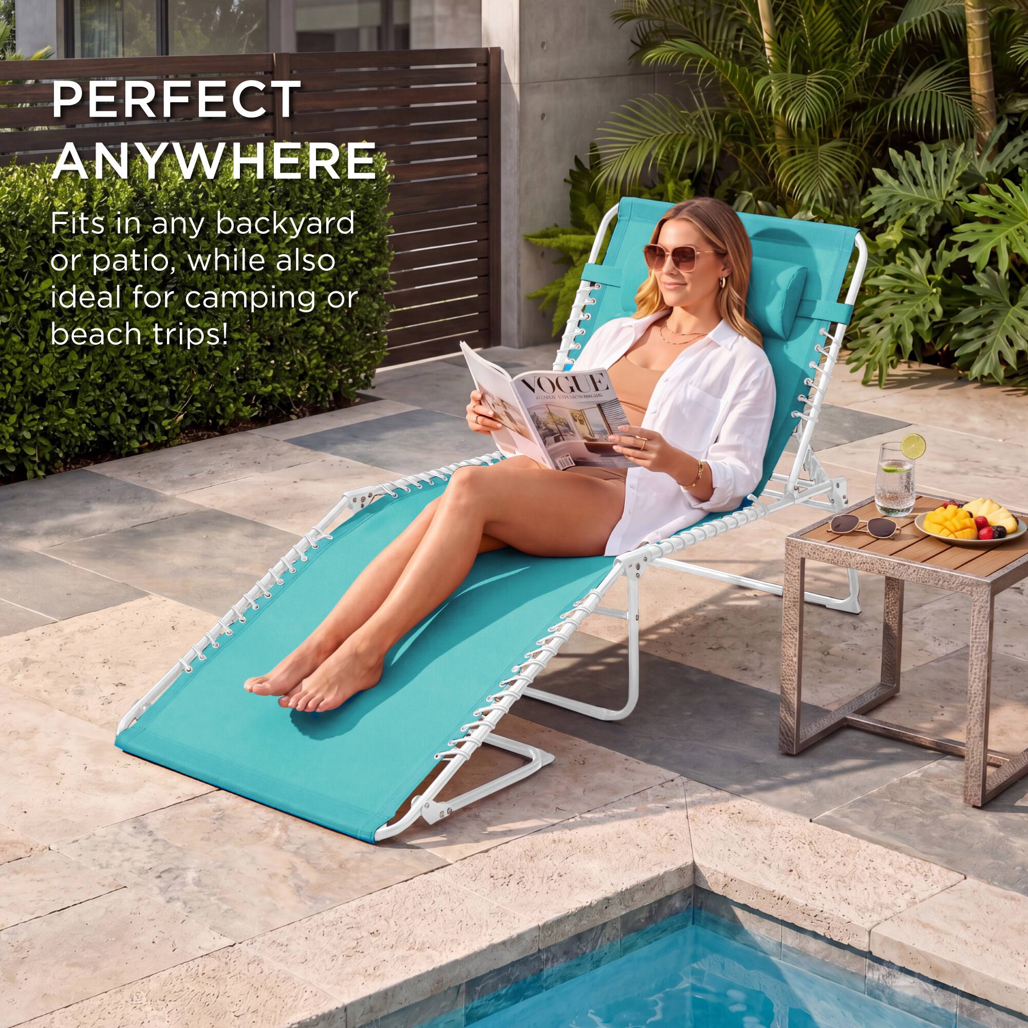 PERFECT ANYWHERE

Fits in any backyard or patio, while also ideal for camping or beach trips!