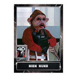 Star Wars ROTJ 40th Anniversary 2023 Topps Card #10 | Nien Nunb - Black