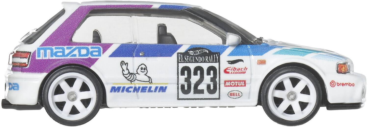 Mazda El Segundo Rally  
323  
Michelin  
MOTUL  
Bell  
Brembo  
Cibach
