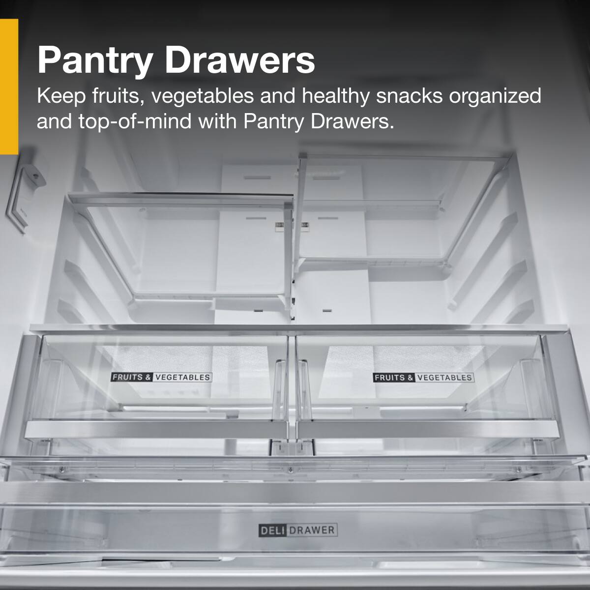 Alt View 7. Whirlpool - 30 Cu. Ft. French Door Refrigerator with In-Door Water and Ice Maker - Fingerprint-Resistant Stainless Finish.