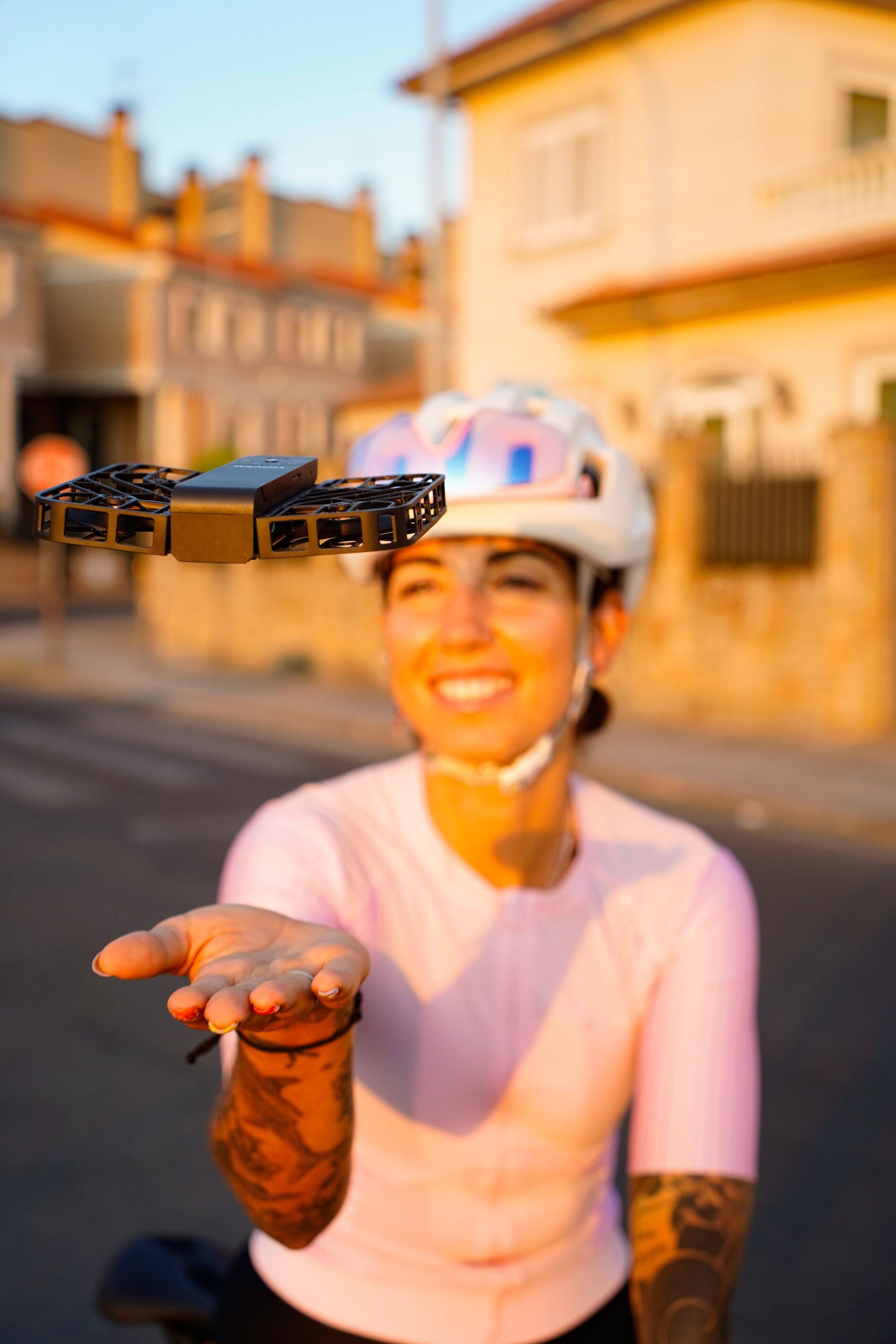 Alt View 10. HOVERAir - X1 Self-Flying Camera Drone Combo - White.