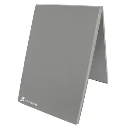 Front. ProsourceFit - ProsourceFit Bi-Fold Folding Exercise Mat - Grey.