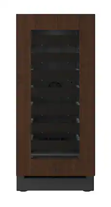 Front. U-Line - U-Line 15"W. 2.8 Cu.Ft. Built-In Wine Refrigerator-Panel Ready Frame/Glass - Integrated Frame.