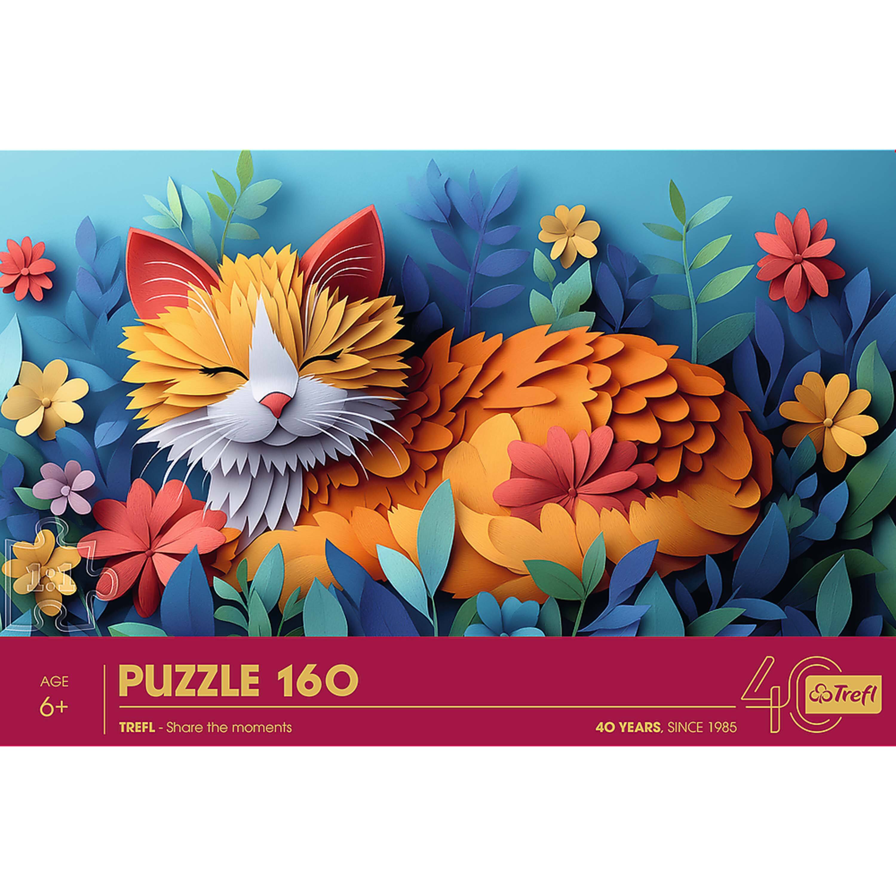 AGE 6+  
PUZZLE 160  
TREFL - Share the moments  
40 YEARS, SINCE 1985  
©Trefl