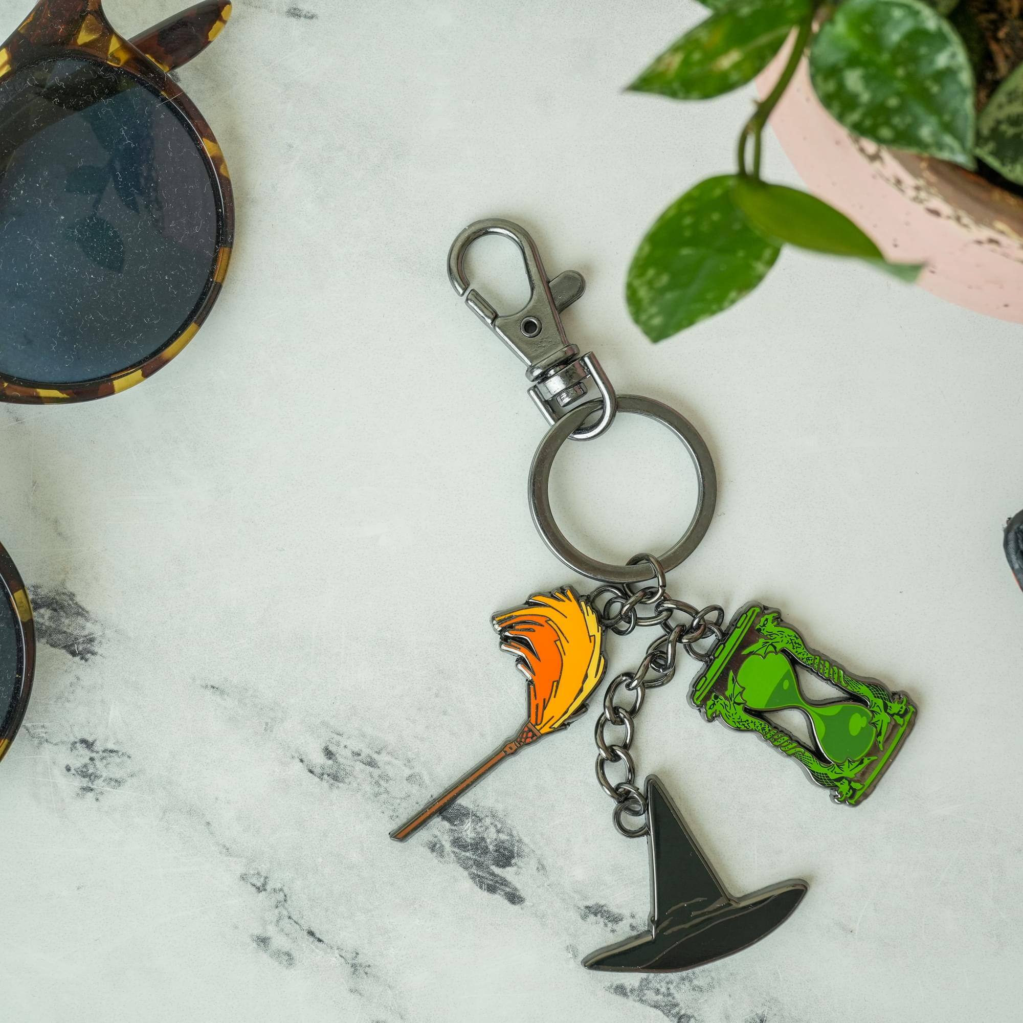 Alt View 3. SalesOne LLC - The Wizard of Oz Wicked Witch Multi-Charm Enamel Keychain - Multi-Color.