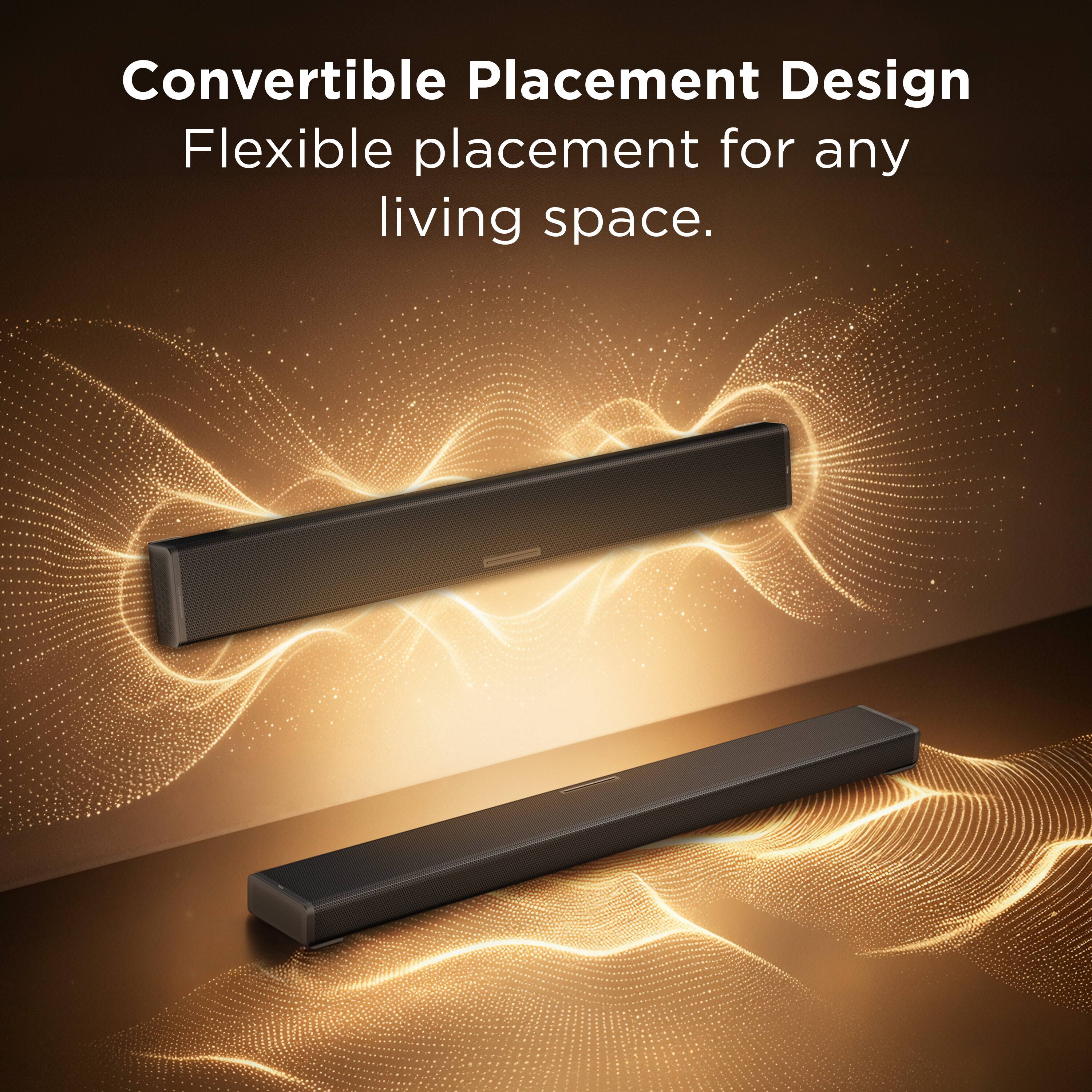 Convertible Placement Design  
Flexible placement for any living space.
