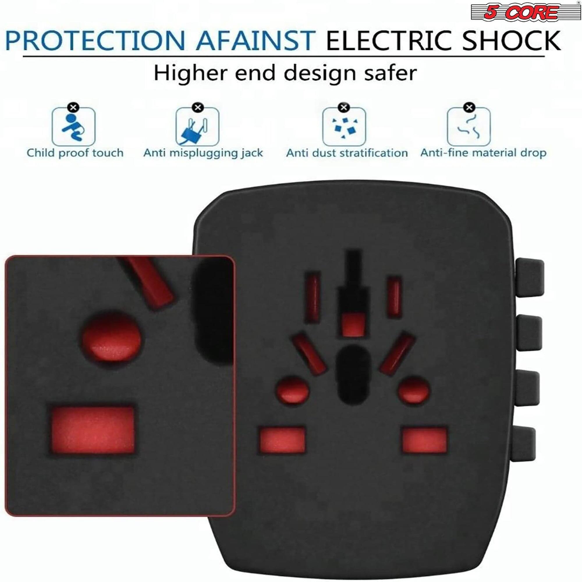 5 CORE PROTECTION AGAINST ELECTRIC SHOCK

Higher end design safer

- Child proof touch
- Anti misplugging jack
- Anti dust stratification
- Anti-fine material drop