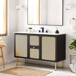 Chaucer Bathroom Cabinet Basin Not Included by Modway - Black