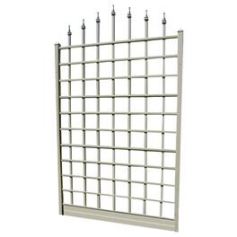 Dura-Trel - Winchester 57 x 95 Inch PVC Vinyl Outdoor Garden Patio Trellis - White