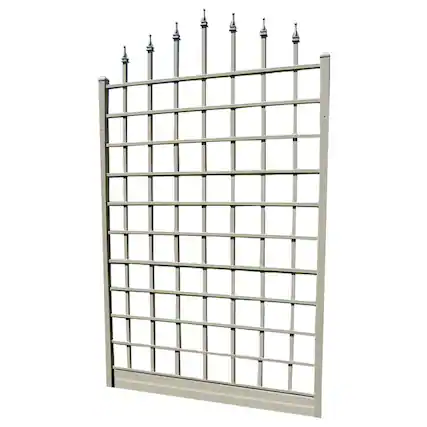 Front. Dura-Trel - Dura-Trel Winchester 57 x 95 Inch PVC Vinyl Outdoor Garden Patio Trellis, White - White.