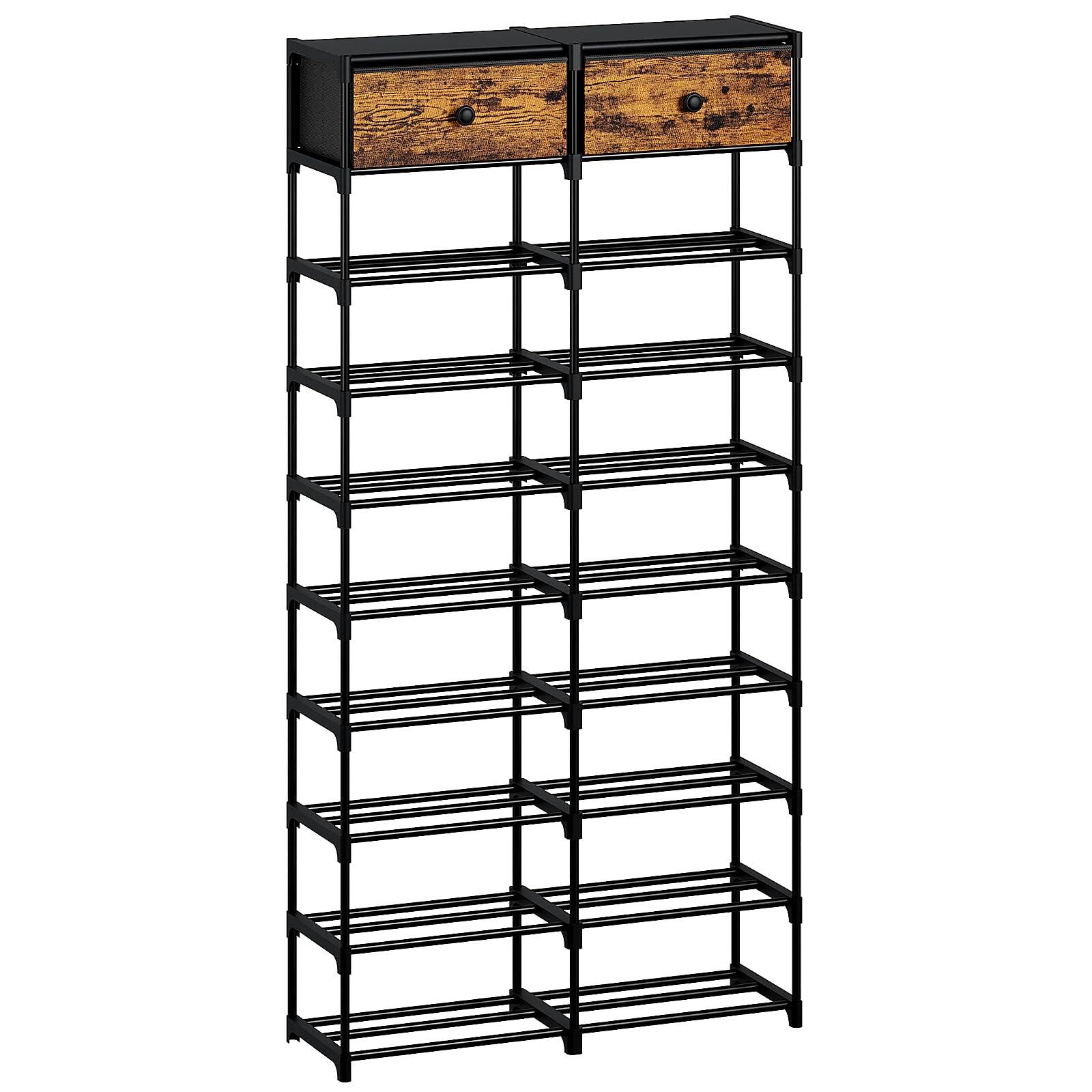 Rustic Brown and Black 10 Tier