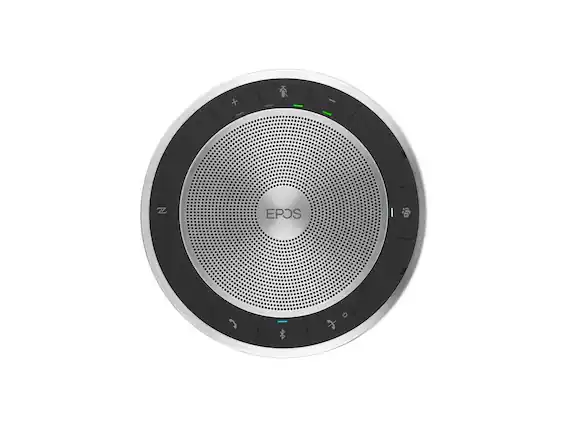 Front. Sennheiser - EPOS EXPAND SP 30T Speakerphone - USB - Microphone - Battery - Black, Silver - 1000225 - Black.