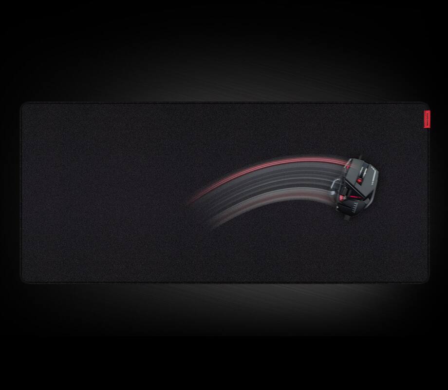 Back. Mad Catz - Mad Catz - G.L.I.D.E SPEED XL Gaming Mouse Pad with - Chaotic pattern cloth - Black - BLACK.