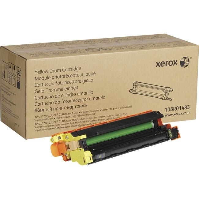 Genuine Xerox Yellow Drum Cartridge For VersaLink C500/C505 - Laser Print Technology - 40000 Pages - Yellow - 1 Each price history on PriceWatchPro