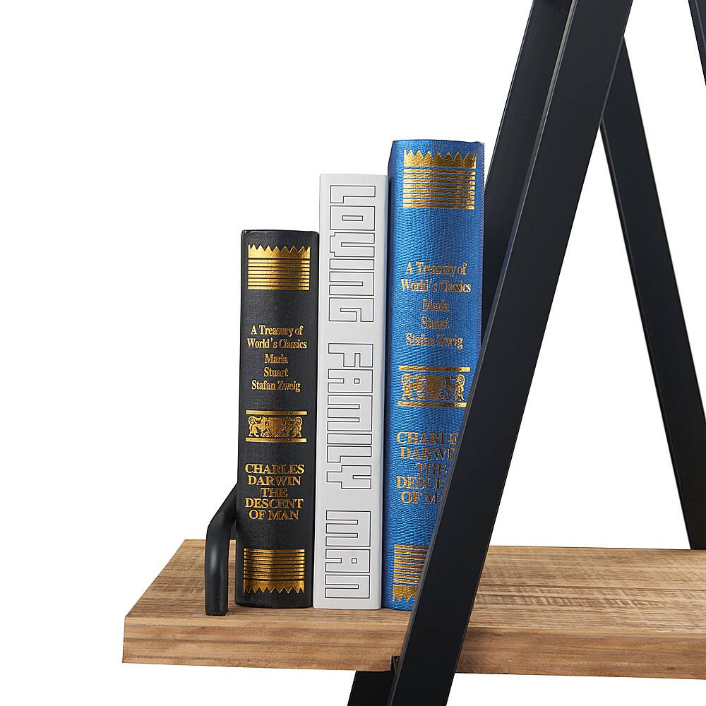 Alt View 18. Finch - Morris A-Frame Industrial Bookshelf - Natural.