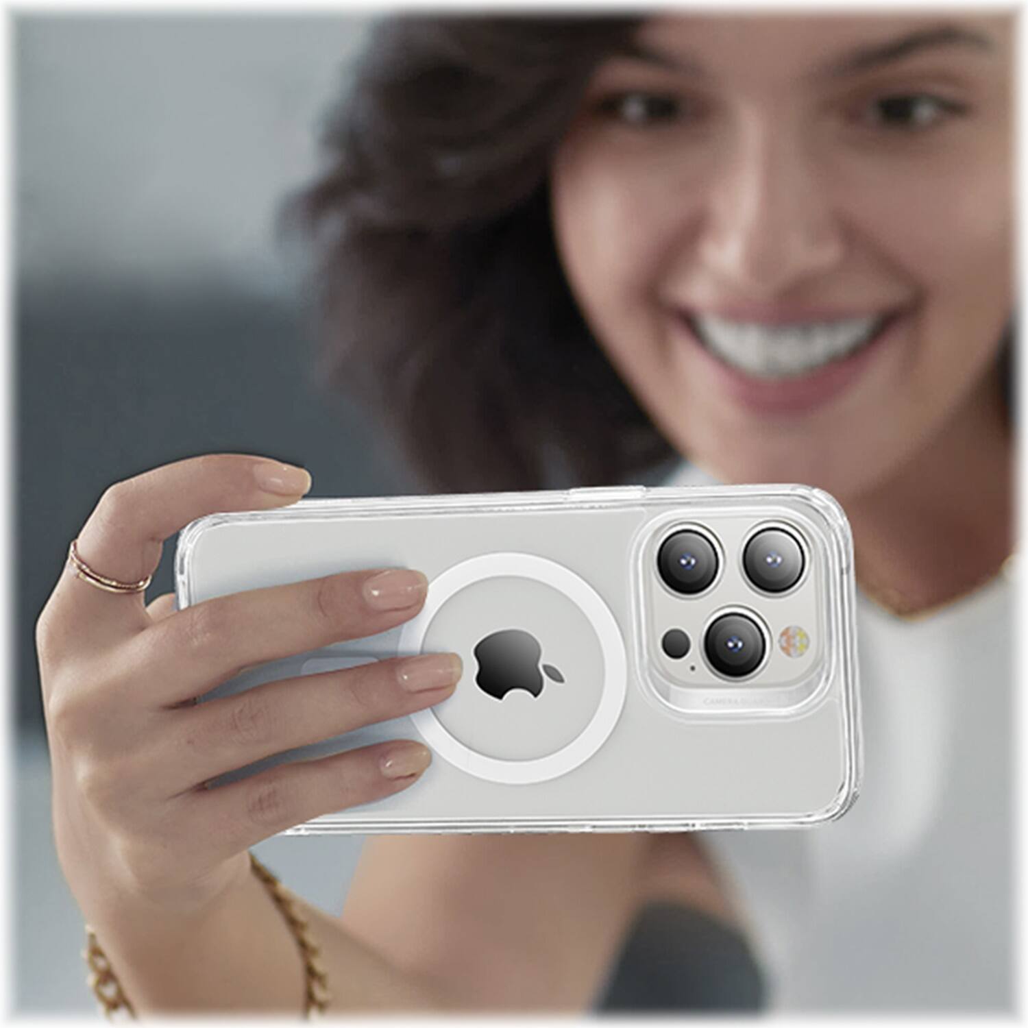 Alt View 16. SaharaCase - Hybrid-Flex Hard Shell Case for Apple iPhone 14 Pro - Clear.