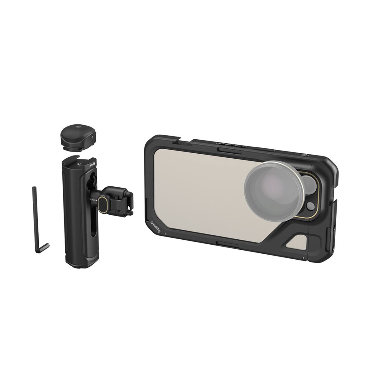 Alt View 4. Smallrig - SmallRig Single Handheld Mobile Video Cage Kit for Apple iPhone 15 Pro Max.