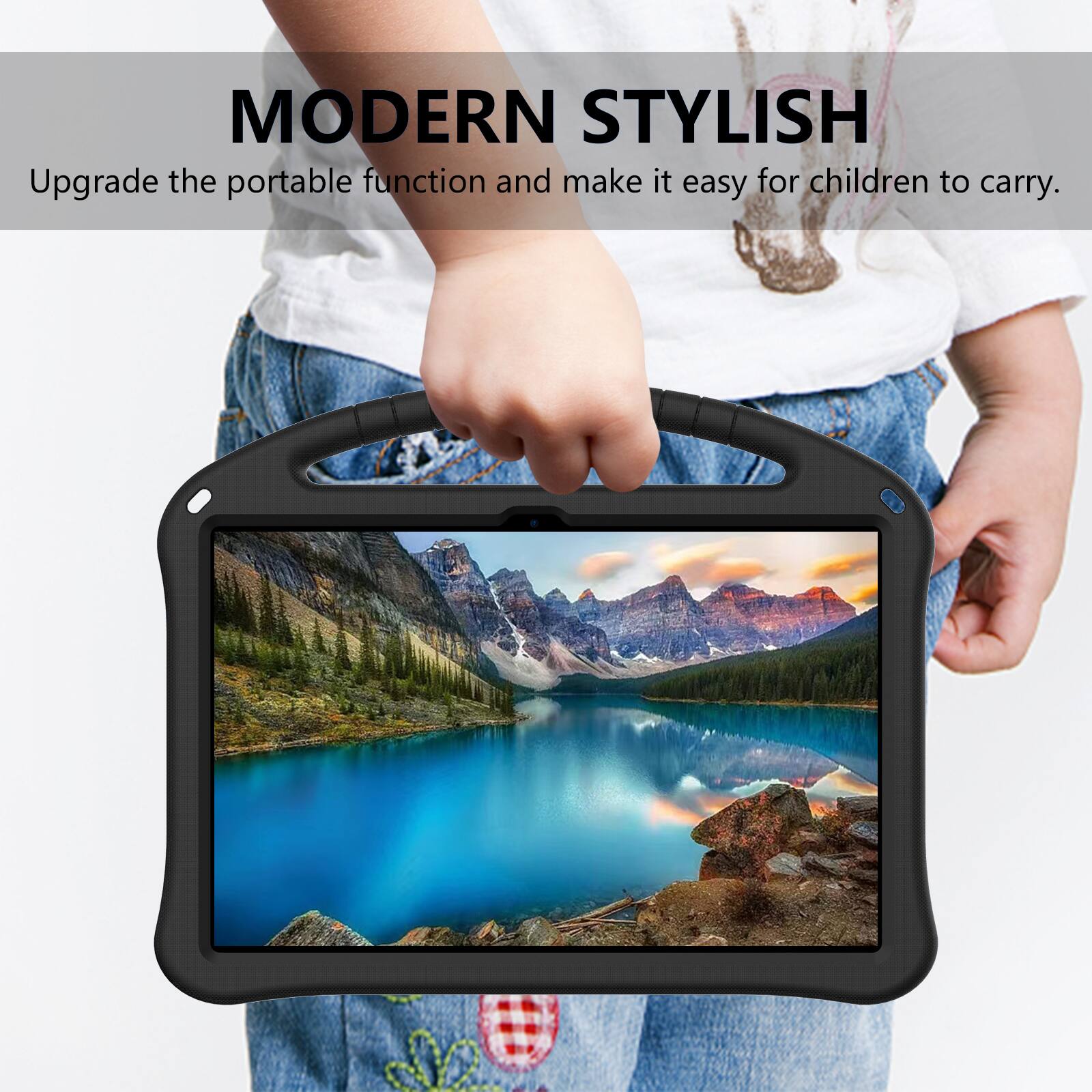 MODERN STYLISH  
Upgrade the portable function and make it easy for children to carry.