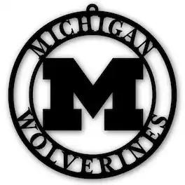 Fan Creations - Michigan Wolverines 16'' Team Logo Cutout - Black