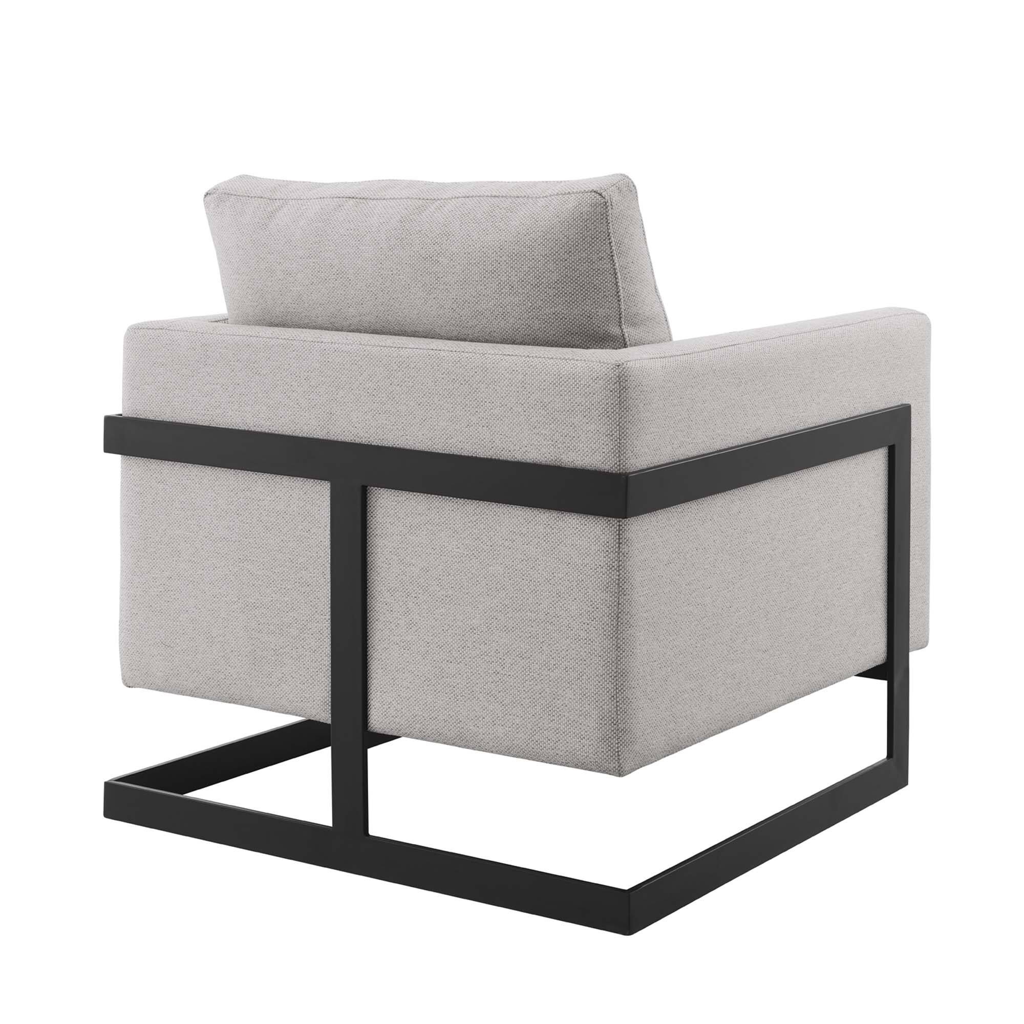 Alt View 2. Modway - Posse Upholstered Fabric Accent Chair by Modway - Black Camel.