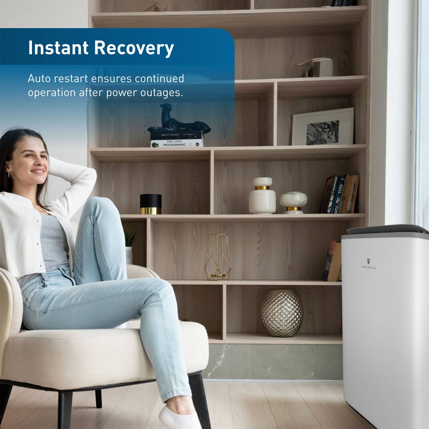 Instant Recovery

Auto restart ensures continued operation after power outages.