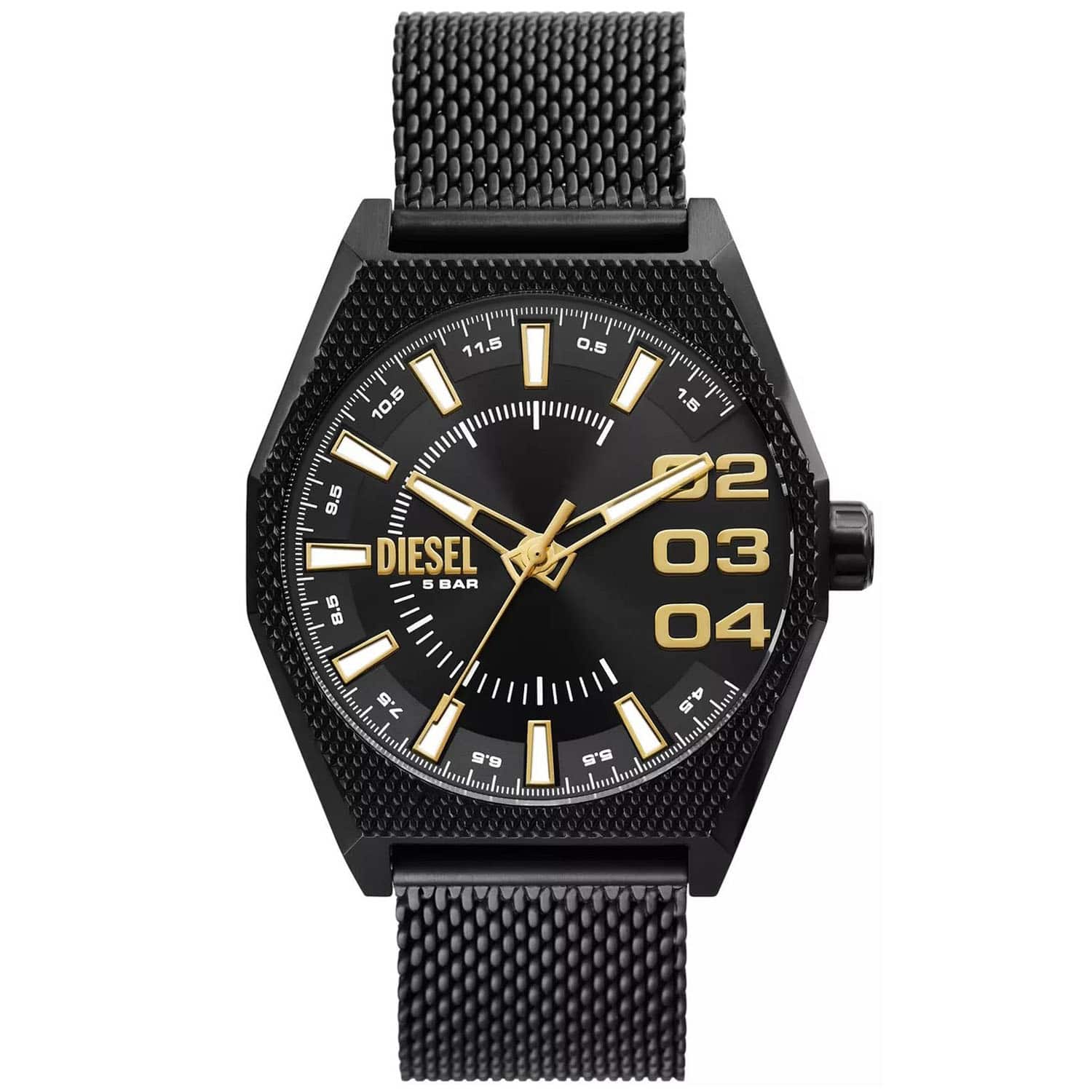 Diesel - Men's Scraper Dial Watch - DZ2194 - Black
