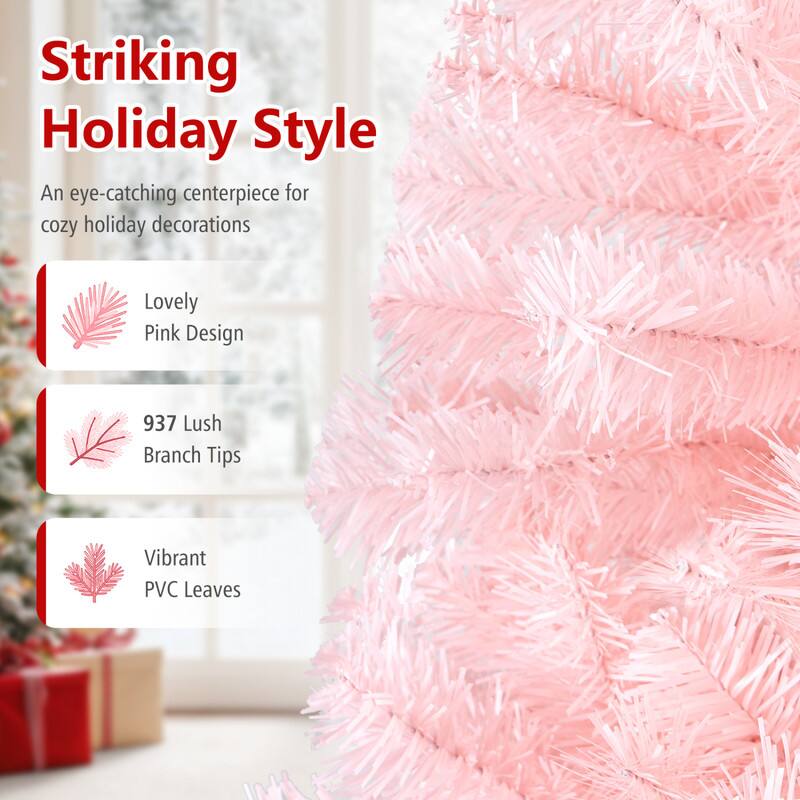 Striking Holiday Style  
An eye-catching centerpiece for cozy holiday decorations  

Lovely Pink Design  
937 Lush Branch Tips  
Vibrant PVC Leaves