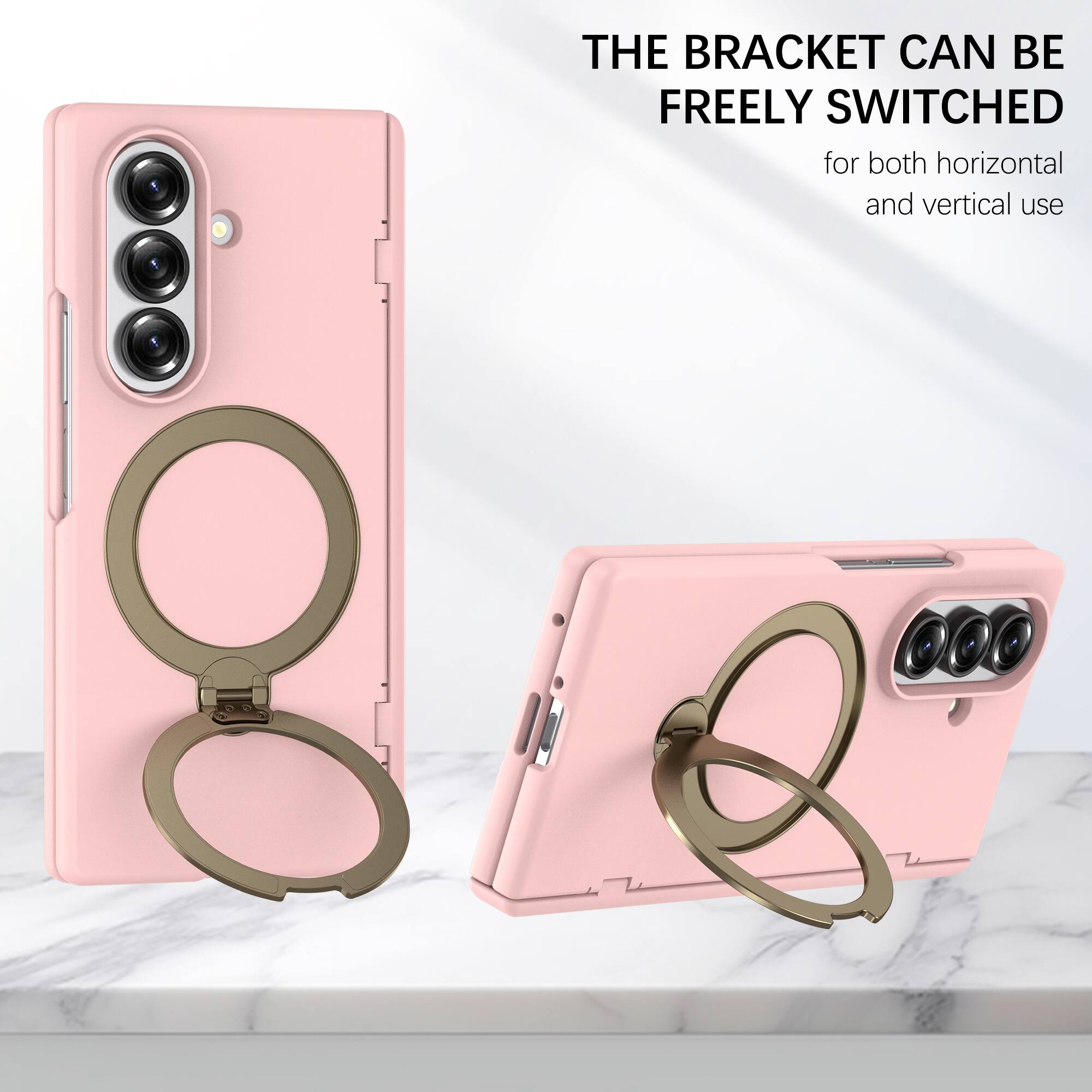 THE BRACKET CAN BE FREELY SWITCHED for both horizontal and vertical use