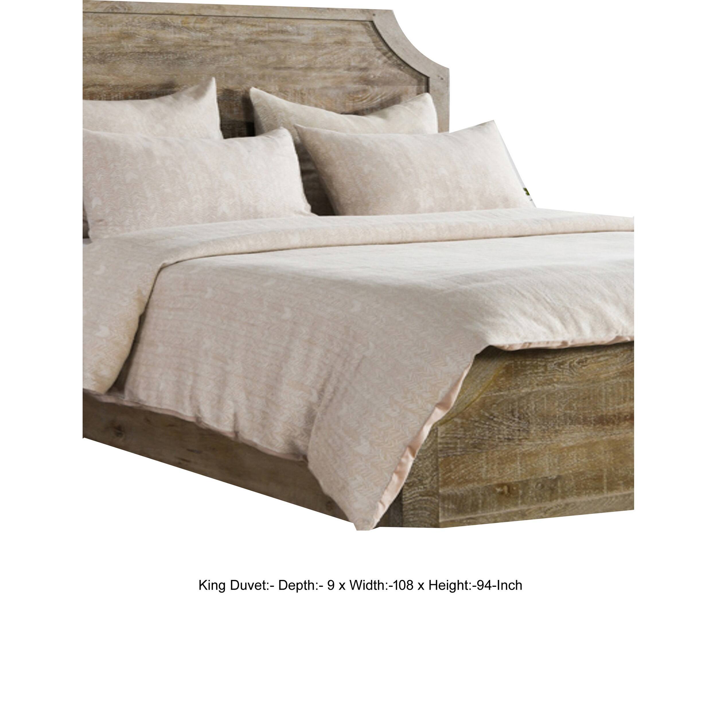 Manhattan Lane Zima King Size Cotton Duvet Cover, Woven French ...