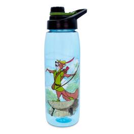 Silver Buffalo - Disney Robin Hood "What A Good Day" Water Bottle with Lid | Holds 28 Ounces - Blue