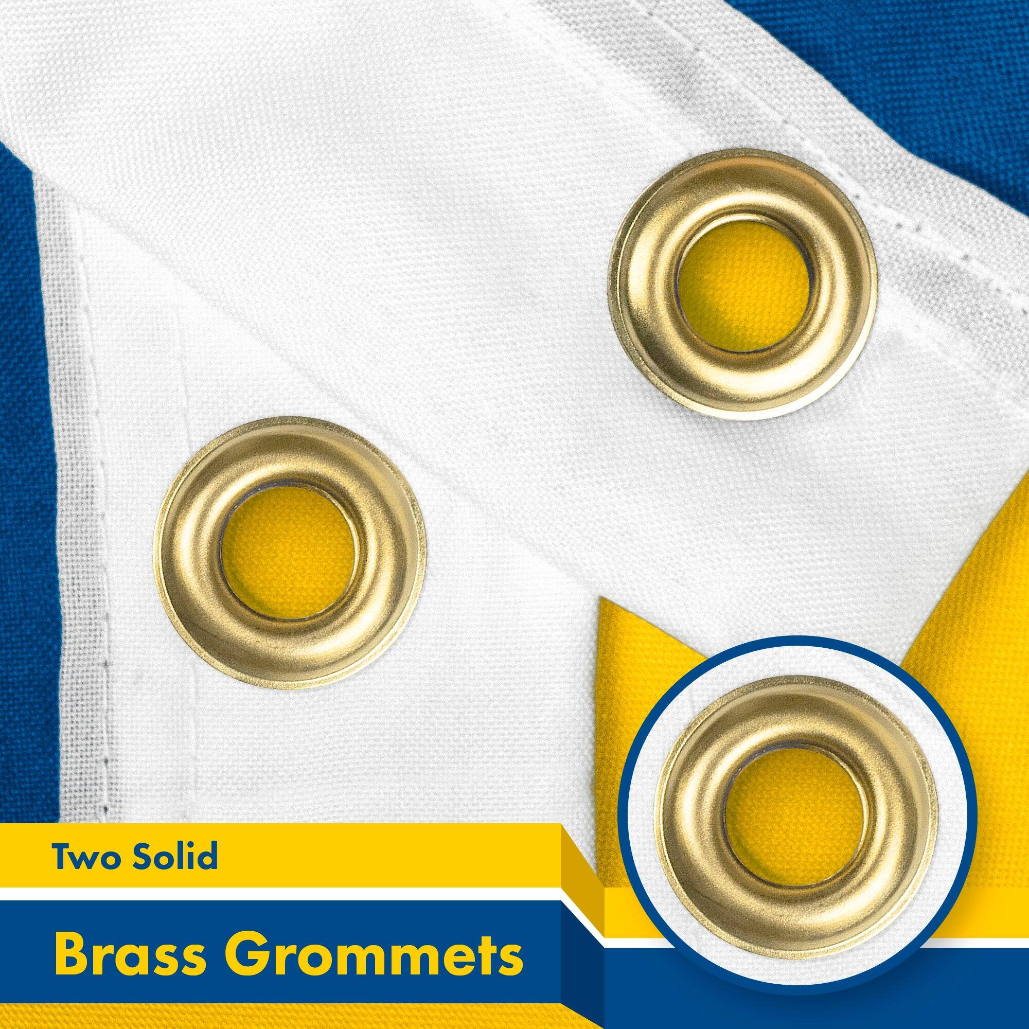 Two Solid Brass Grommets