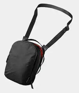 ALPAKA - Metro Sling V2 1.5L Crossbody Sling Bag, Travel EDC Shoulder Bag, 6 Sleeves, YKK AquaGuard Zippers - Black Ultradyne 100D