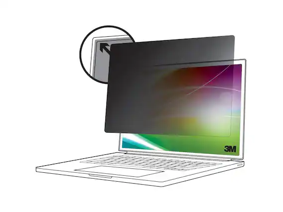 Front. 3M - 3M BP133W9E Privacy Filter for 13.3in Laptop - Anti-Glare, Scratch & Fingerprint Resistant - false.