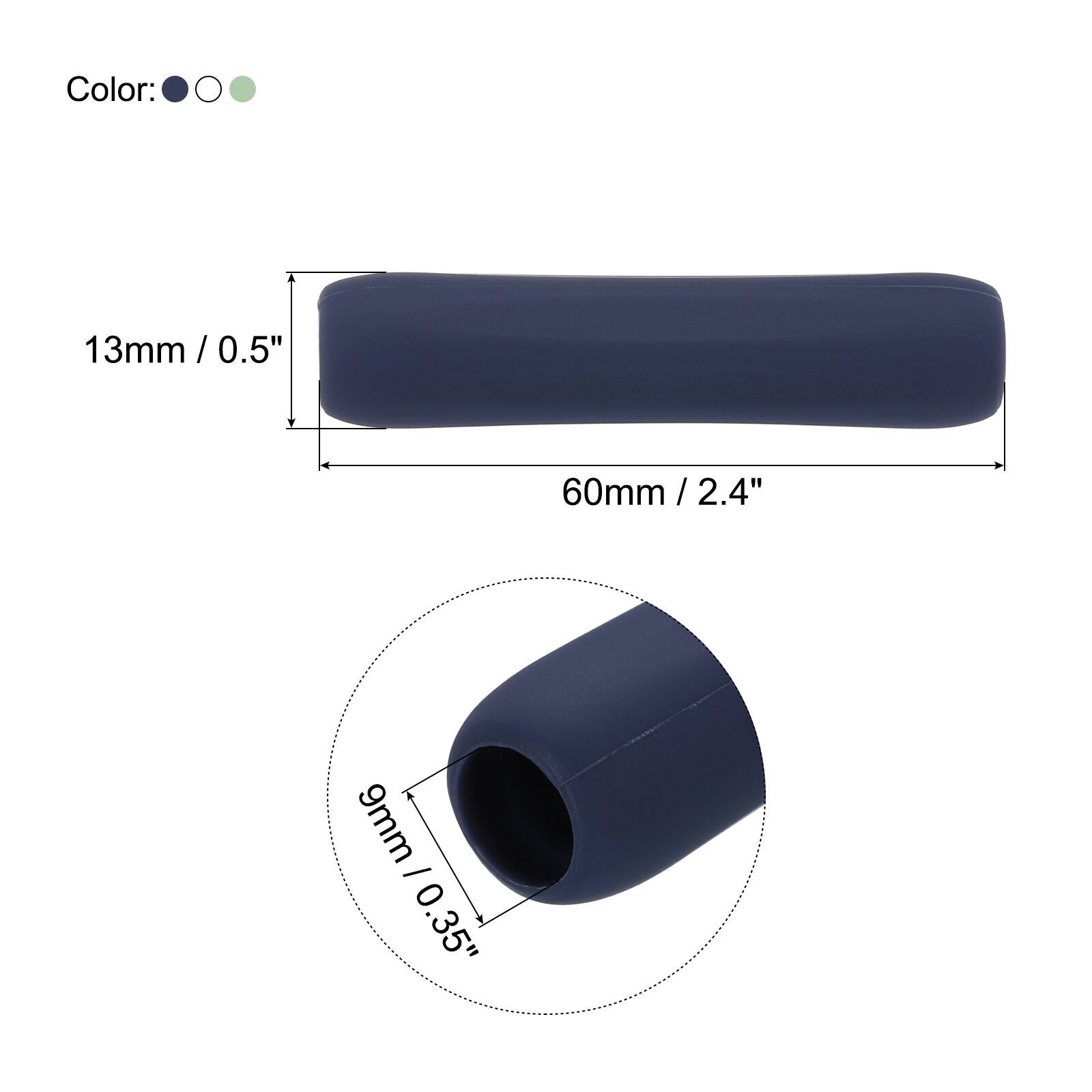 Color: 13mm / 0.5"  
60mm / 2.4"  
9mm / 0.35"