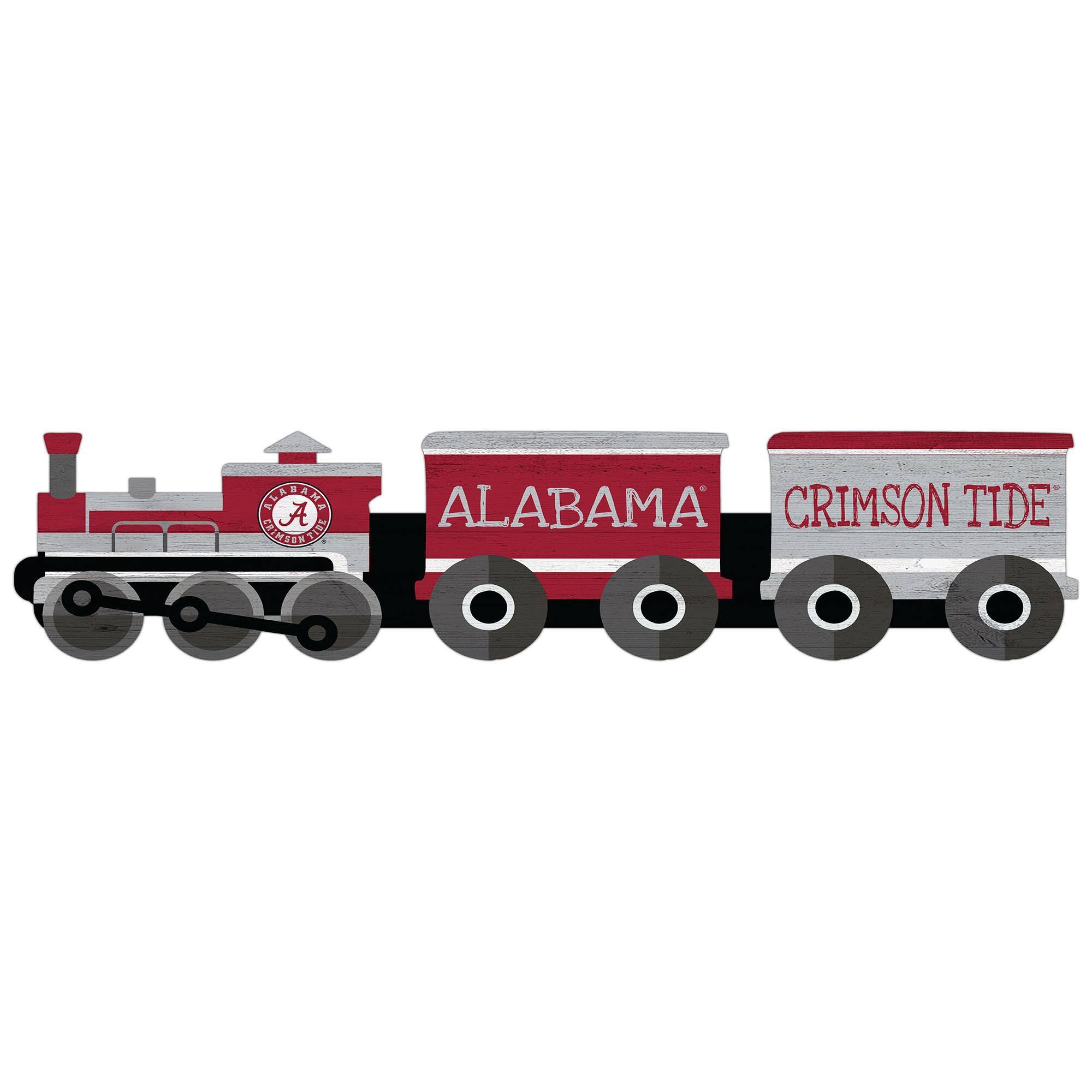 Alabama Crimson Tide 6'' x 24'' Train Cutout Sign